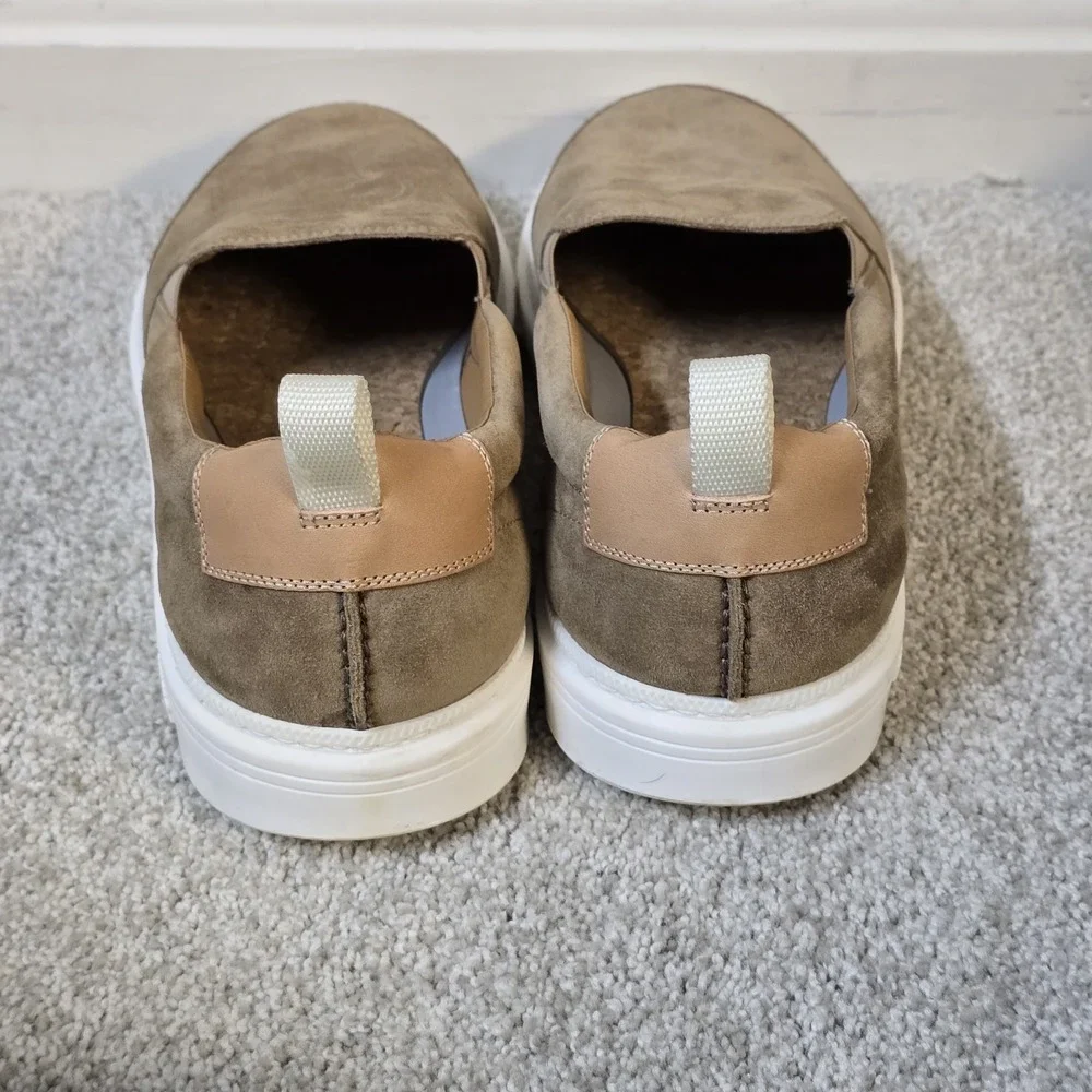 Todd Snyder Mens Tuscan Slip‎ On Suede Casual Shoes Cappucino Tan Sz 9 Italy